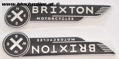 Schriftzug "BRIXTON" für Tank Brixton Cromwell/Sunray/Felsberg