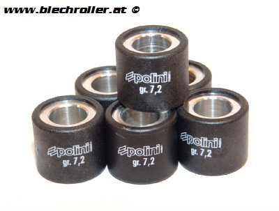 Variatorrollen POLINI 7,2g, 19x17 mm für GILERA/PIAGGIO Hexagon 125